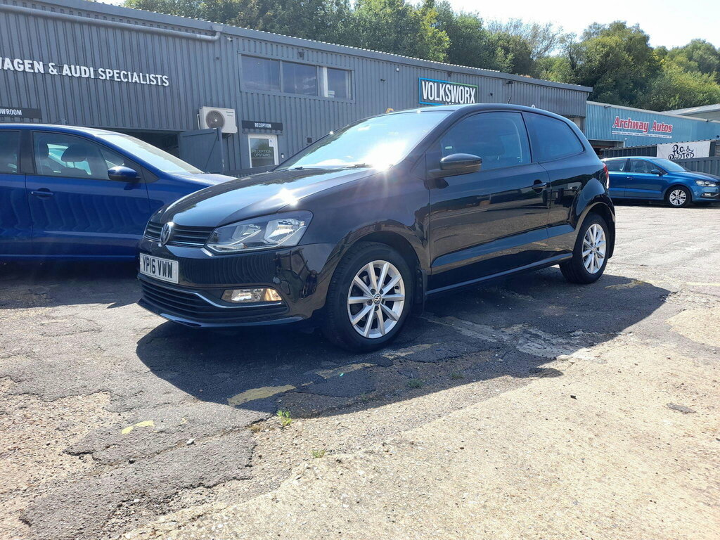 Volkswagen Polo 1.0 Bluemotion Tech Match Euro 6 Ss YP16VWW Black #3