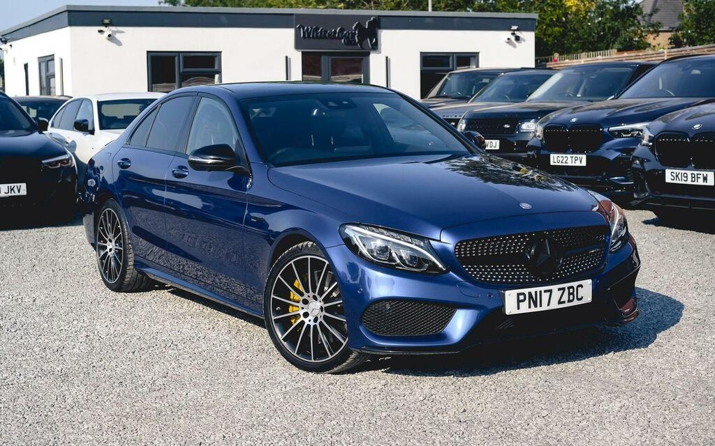 Mercedes-Benz C Class Saloon 3.0 C43 V6 Amg Premium Plus G-tronic 4Ma PN17ZBC Blue
