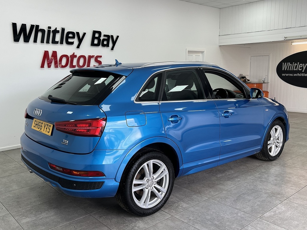 Audi Q3 Tdi S Line SH66YTS Blue #3