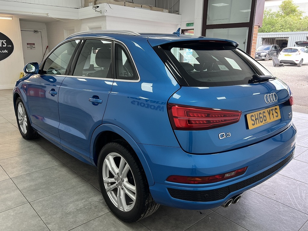 Audi Q3 Tdi S Line SH66YTS Blue #5