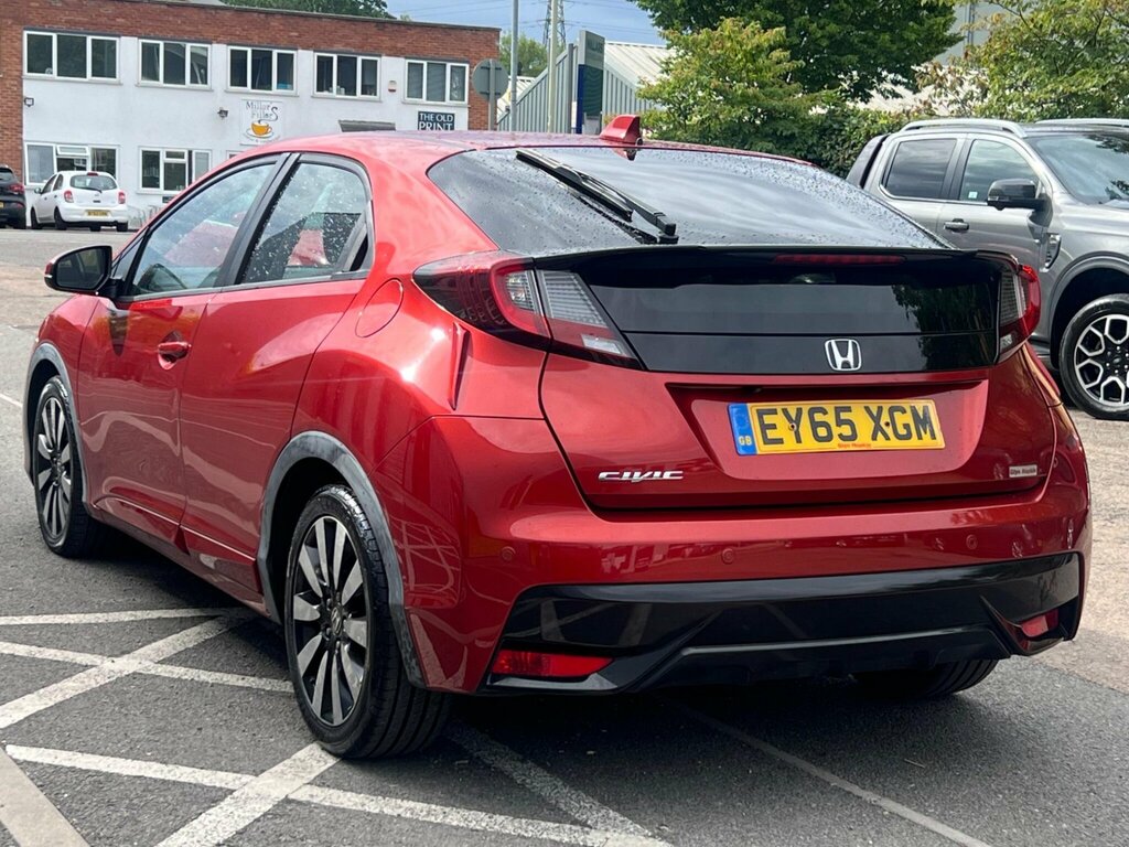 Honda Civic 1.8 I-vtec Se Plus Navi Euro 6 Ss Red #6