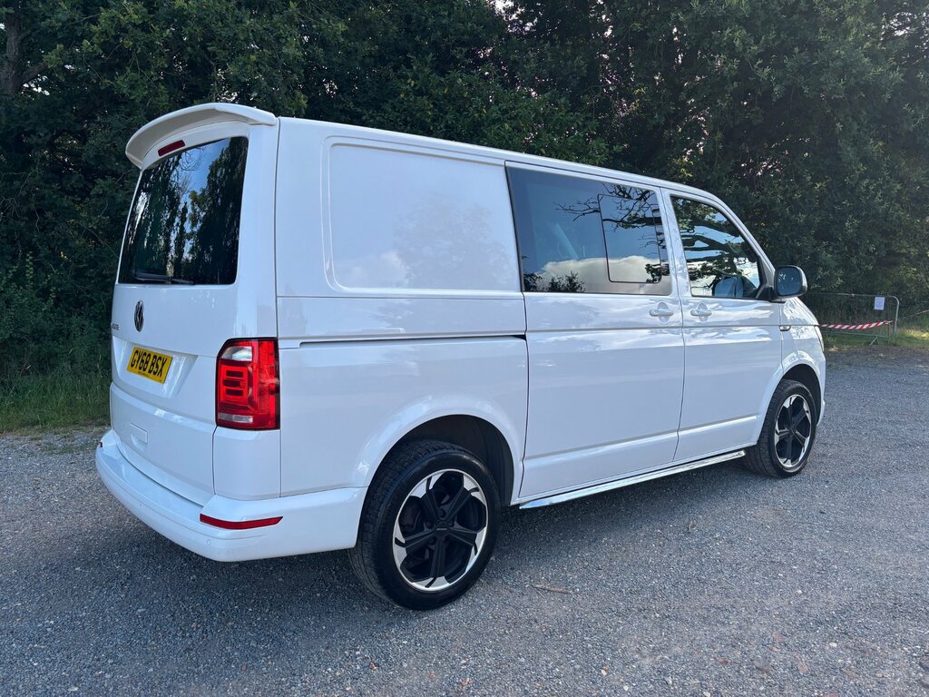 Volkswagen Transporter 2.0 Tdi T30 Bluemotion Tech Highline Kombi Double White #3