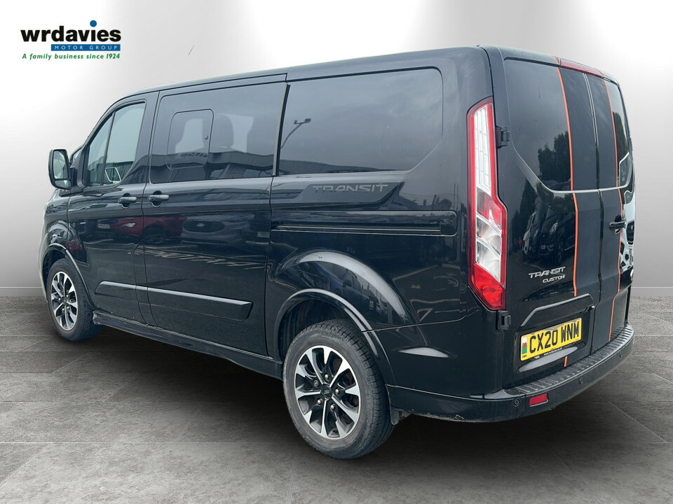 Ford Transit Custom 2.0D Ecoblue 185Ps Low Roof Dcab Sport Van N CX20WNM Black #5