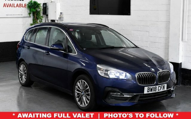BMW 2 Series Gran Tourer 2018 220D 2.0 190 Luxury Xdrive 4X4 7 Seat Mpv BW18CFN Blue