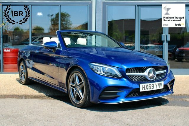 Mercedes-Benz C Class Cabriolet 1.5 C200 Mhev Amg Line Premium Plus Ca Blue