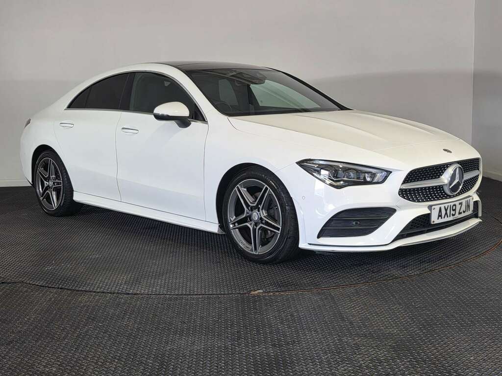 Mercedes-Benz CLA Class 1.3 Cla180 Amg Line Premium Plus Coupe Petro AX19ZJN White