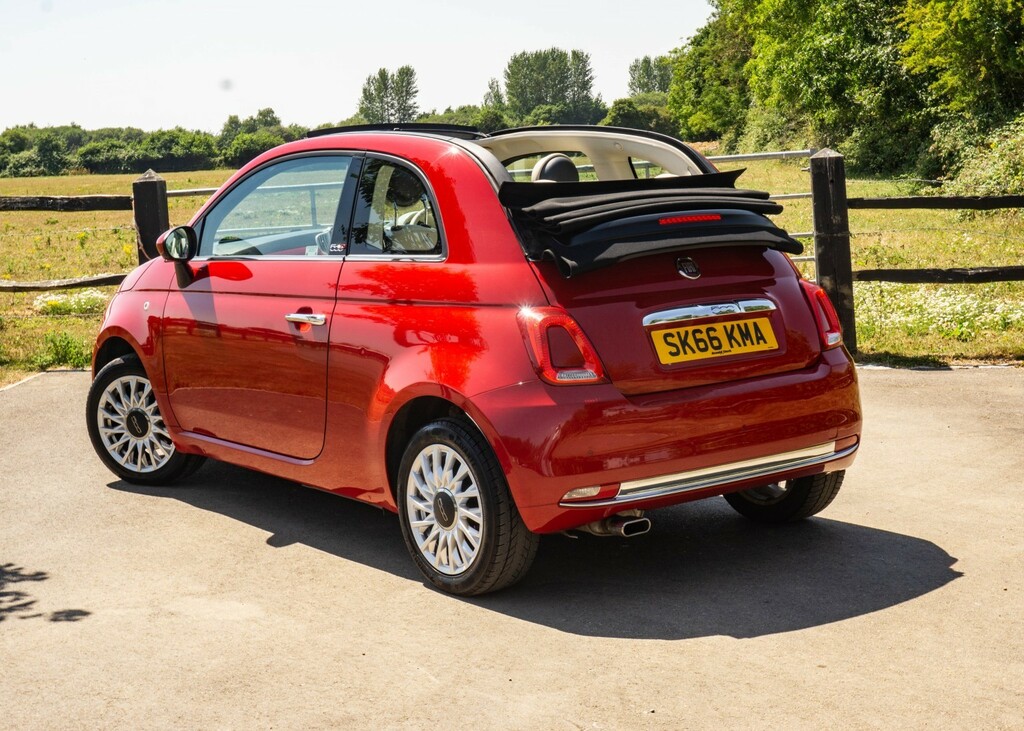 Fiat 500C 1.2 500C My17 1.2 69Hp Lounge Convertible 2017 Red #4