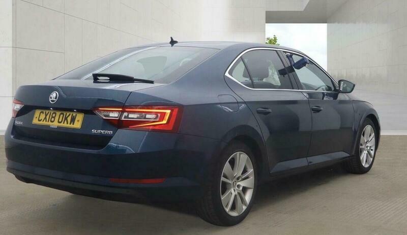 Skoda Superb 2.0 Tdi Se L CX18OKW Blue #4