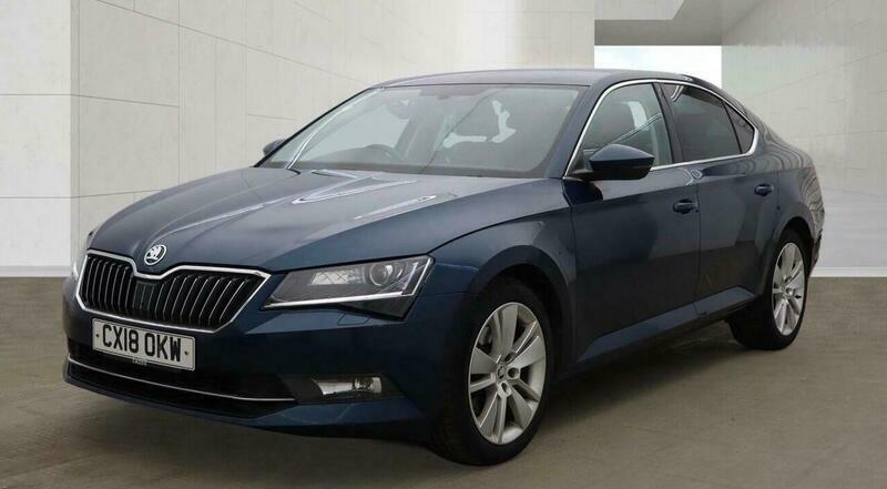 Skoda Superb 2.0 Tdi Se L CX18OKW Blue #2