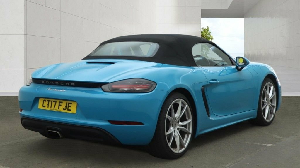 Porsche 718 Boxster Convertible Blue #5
