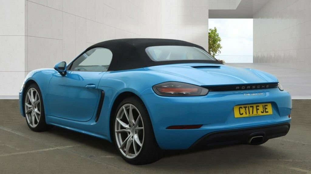 Porsche 718 Boxster Convertible Blue #4