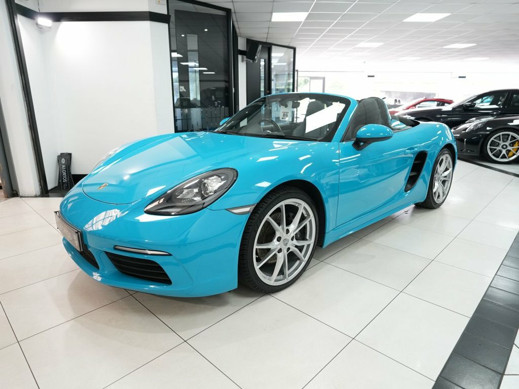 Porsche 718 Boxster Convertible Blue #3