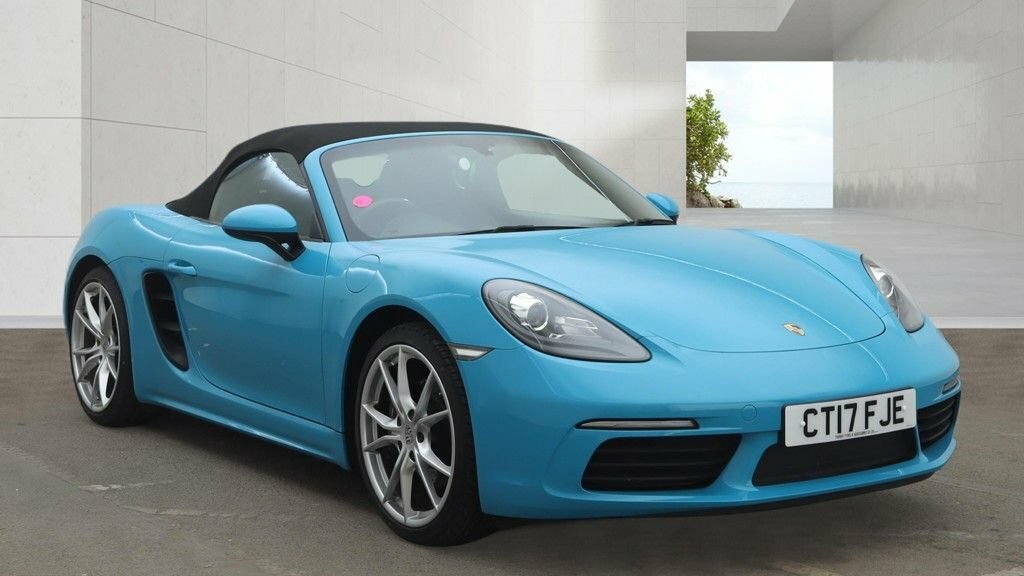 Porsche 718 Boxster Convertible Blue