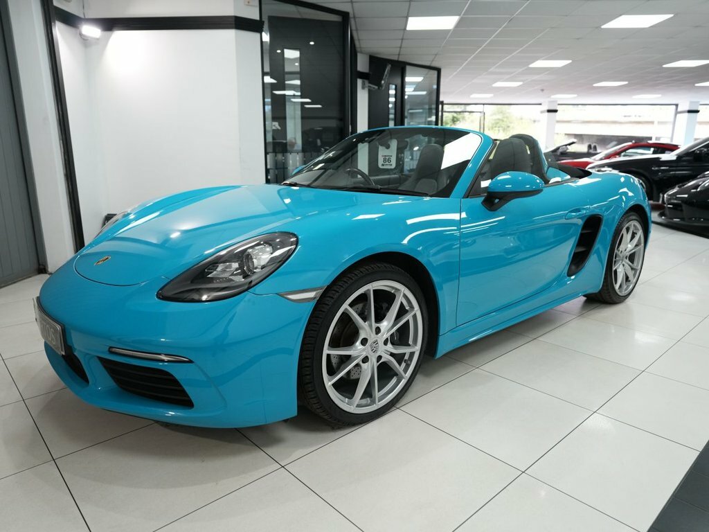 Porsche 718 Boxster Convertible Blue #3