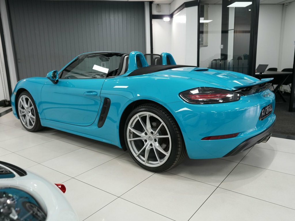 Porsche 718 Boxster Convertible Blue #4