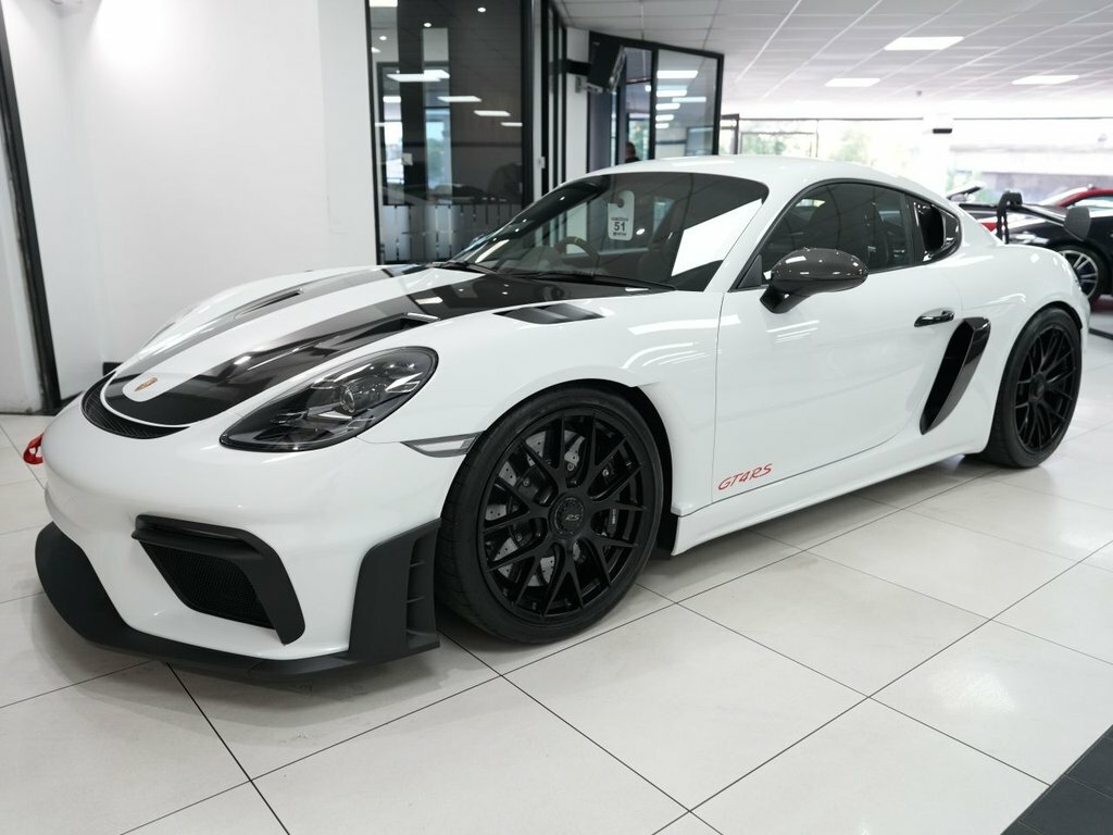 Porsche 718 Cayman 4L Gtrs White #6
