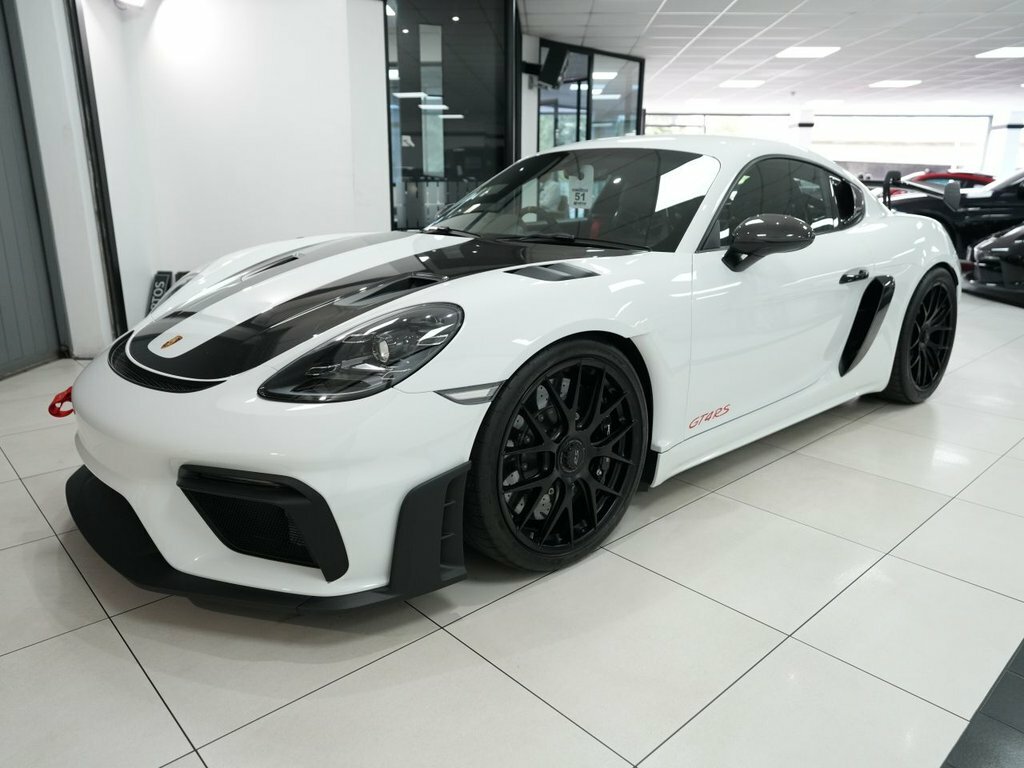 Porsche 718 Cayman 4L Gtrs White #4