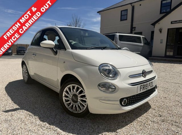 Fiat 500 1.2 Lounge Hatchback Euro 6 S S White