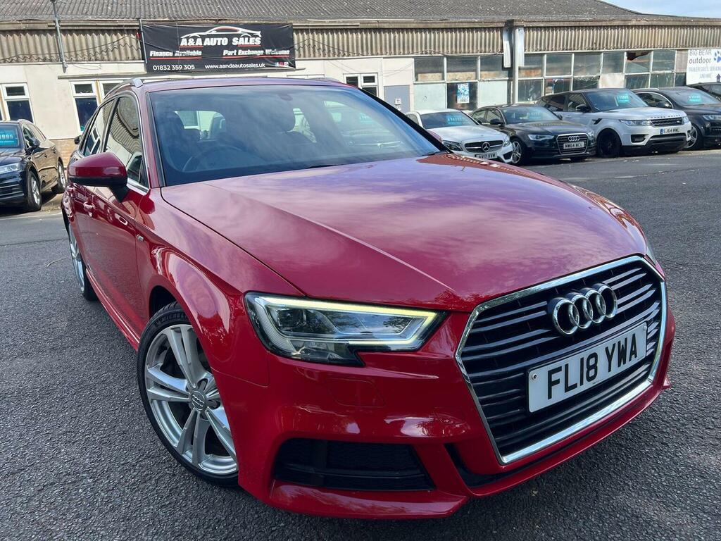 Audi A3 2.0 Tdi S Line Sportback Euro 6 Ss Red