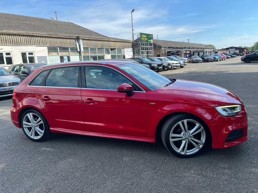 Audi A3 2.0 Tdi S Line Sportback Euro 6 Ss Red #4