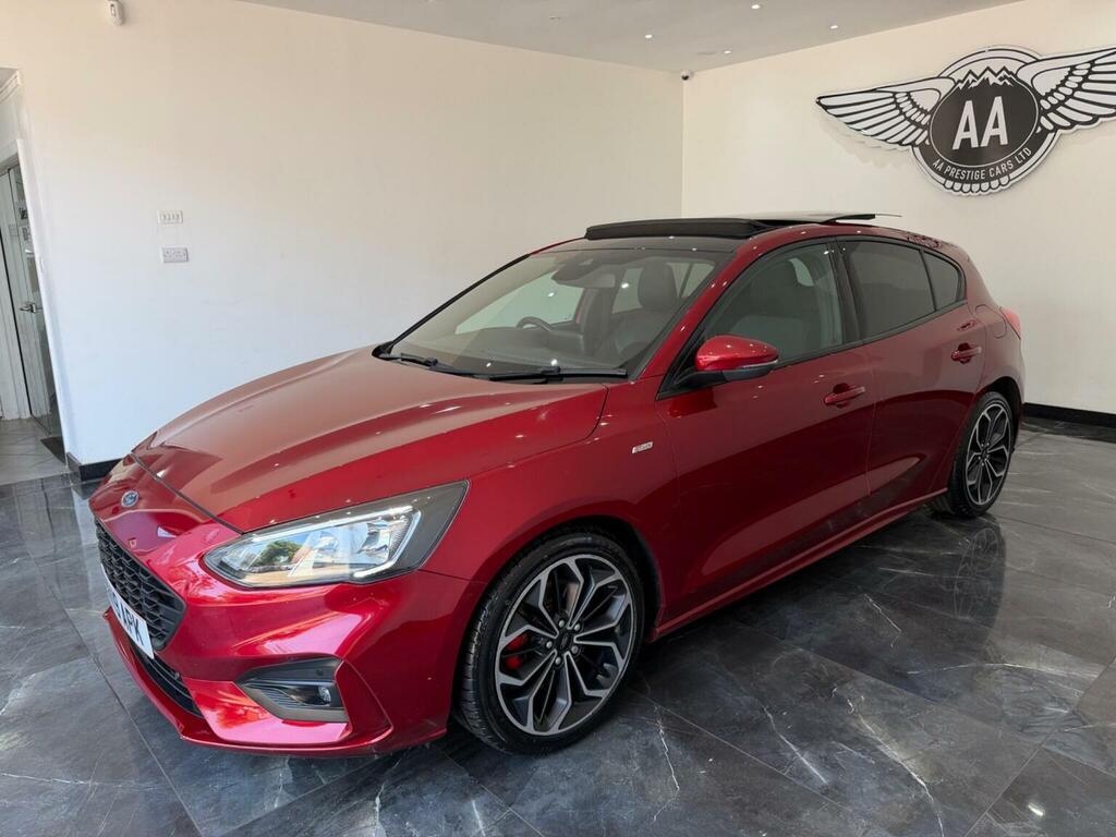 Ford Focus Hatchback 2.0 Ecoblue St-line X Euro 6 Ss NV19APK Red #3