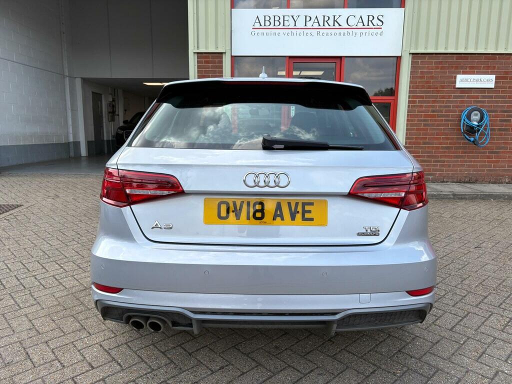 Audi A3 Hatchback 2.0 Tdi S Line Sportback S Tronic Quattr OV18AVE Silver #4