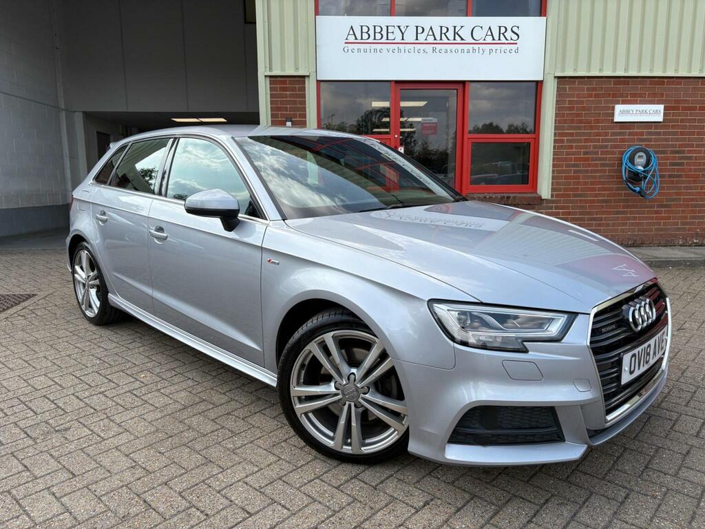 Audi A3 Hatchback 2.0 Tdi S Line Sportback S Tronic Quattr OV18AVE Silver