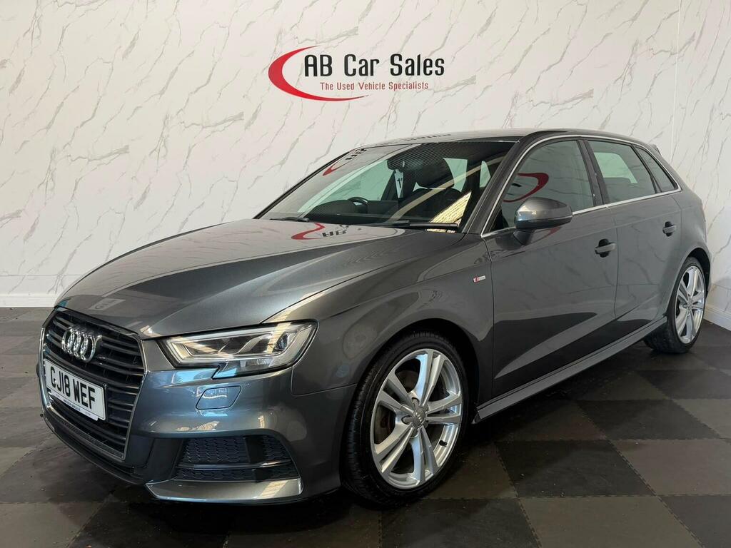 Audi A3 2.0 Tfsi S Line Sportback Euro 6 Ss GJ18WEF Grey #6