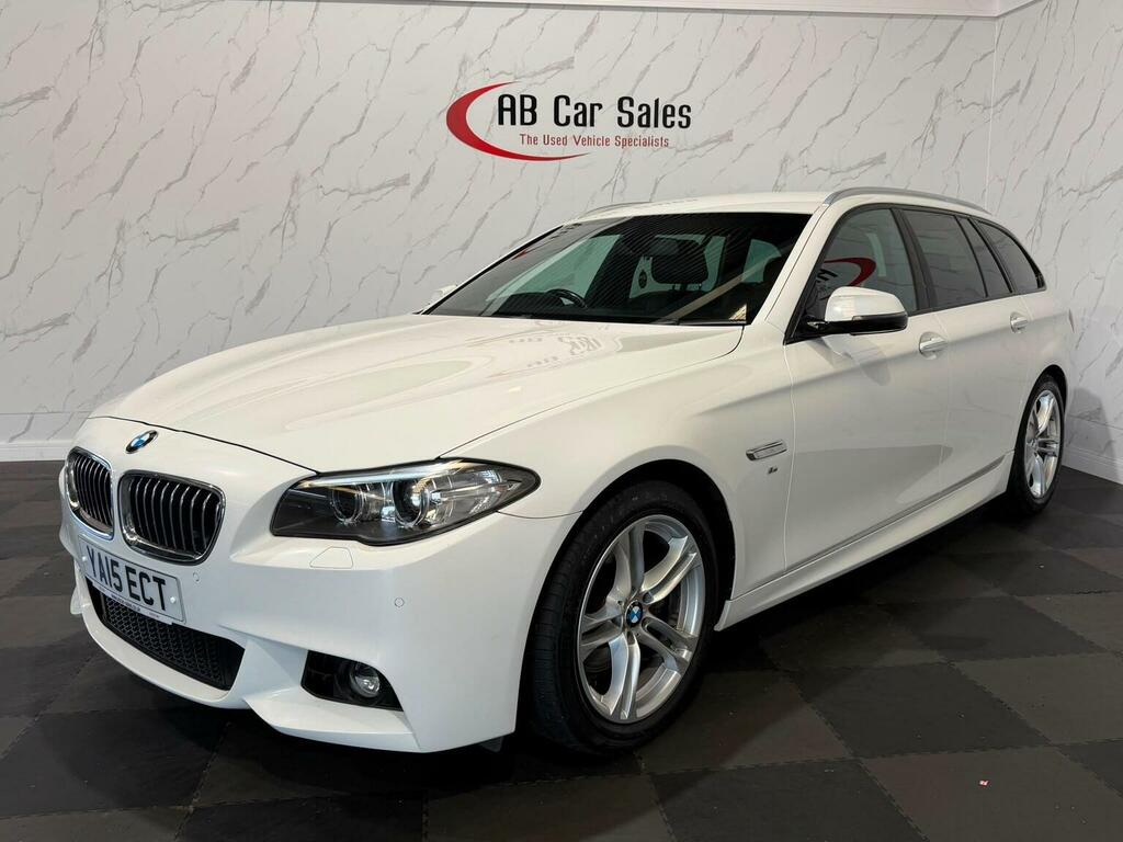 BMW 5 Series 2.0 520D M Sport Touring Euro 6 Ss White #5