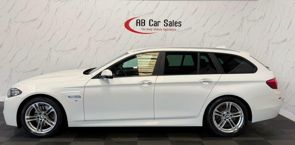 BMW 5 Series 2.0 520D M Sport Touring Euro 6 Ss White #4