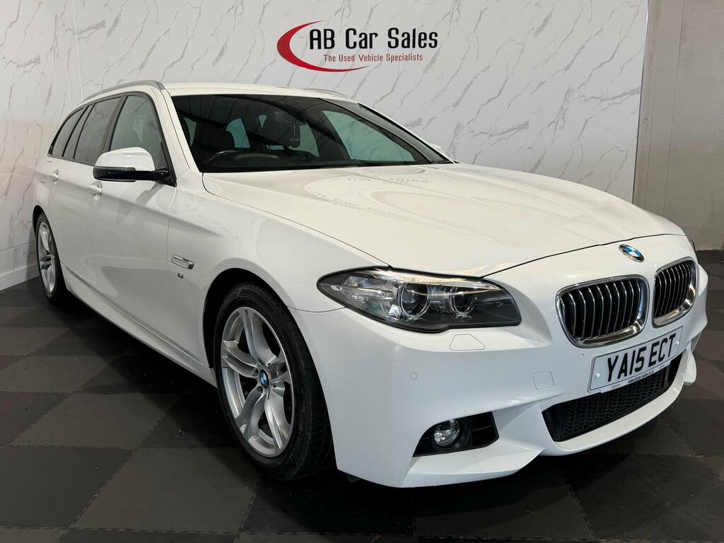 BMW 5 Series 2.0 520D M Sport Touring Euro 6 Ss White #6