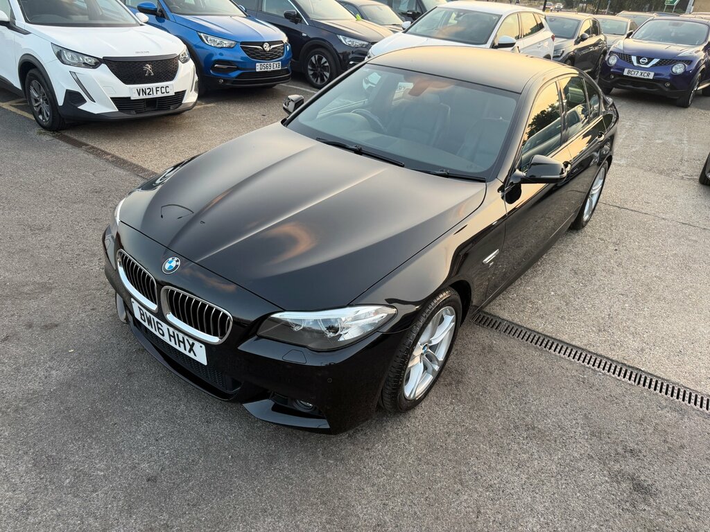 BMW 5 Series 2.0 520D M Sport Saloon Euro 6 S Black #3