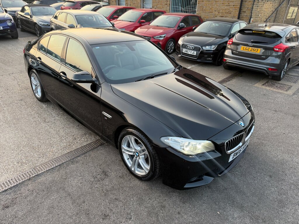 BMW 5 Series 2.0 520D M Sport Saloon Euro 6 S Black #2