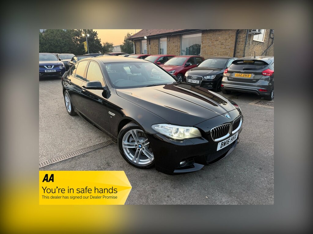 BMW 5 Series 2.0 520D M Sport Saloon Euro 6 S Black