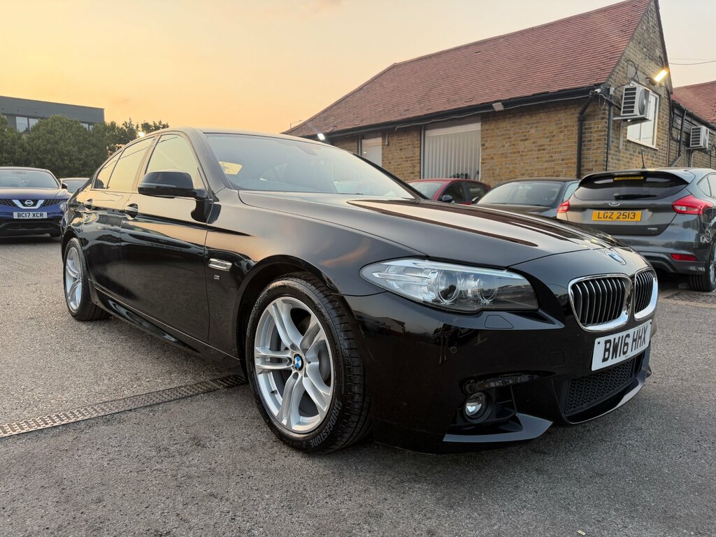 BMW 5 Series 2.0 520D M Sport Saloon Euro 6 S Black #4