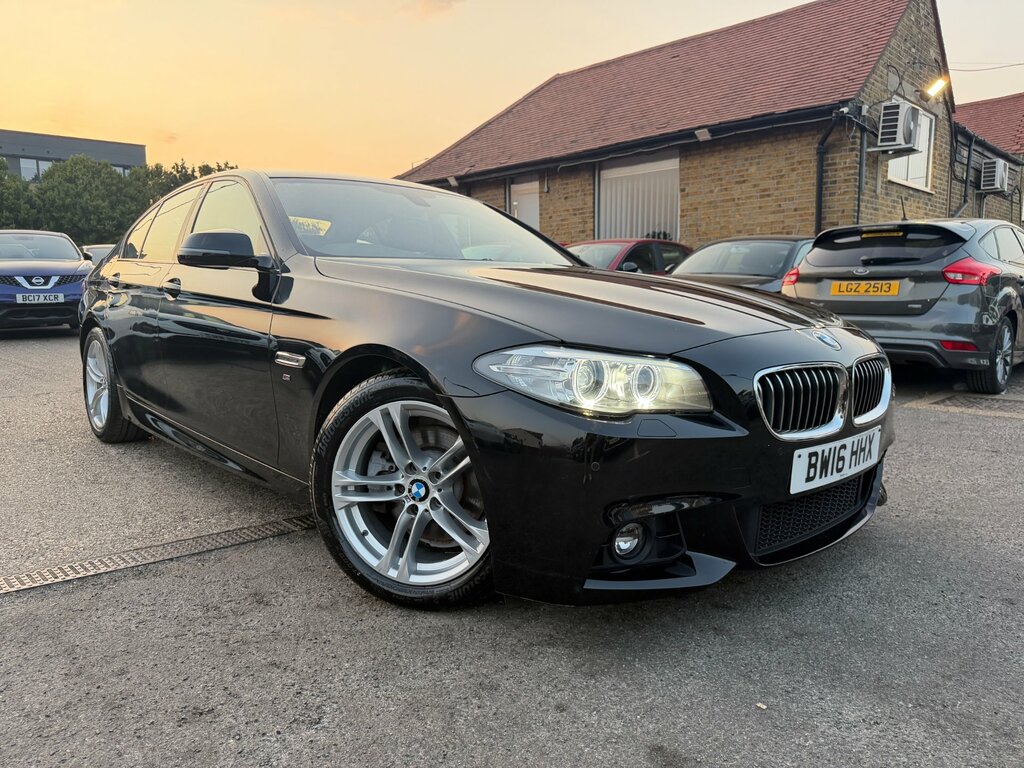 BMW 5 Series 2.0 520D M Sport Saloon Euro 6 S Black #2