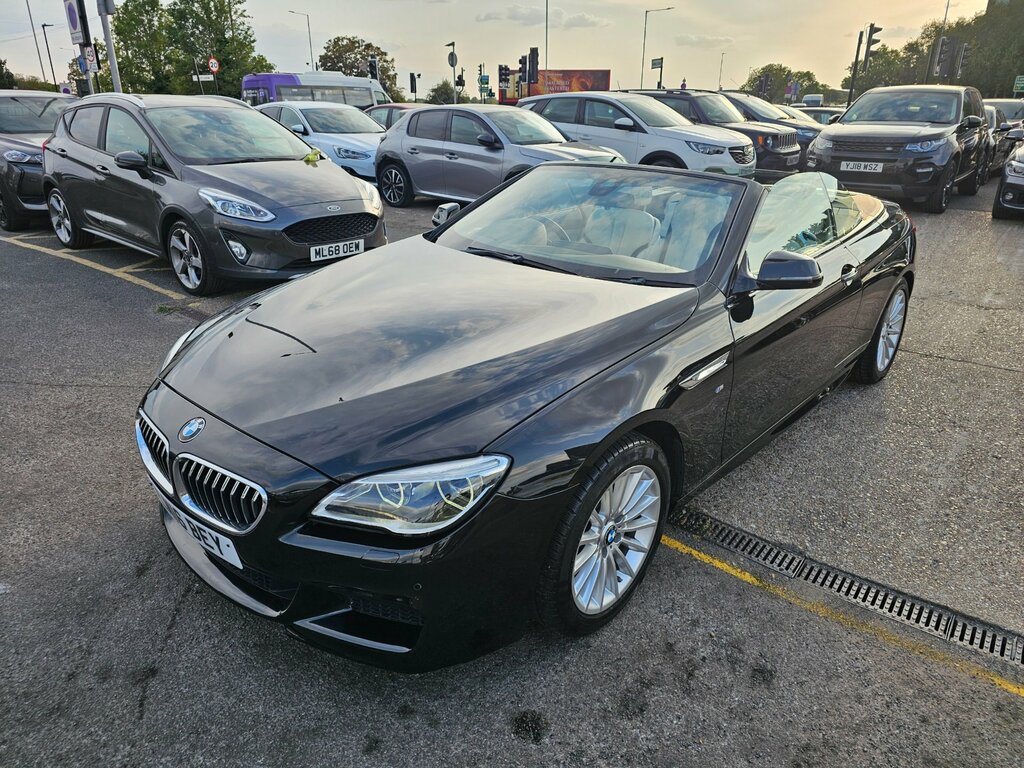 BMW 6 Series 3.0 640D M Sport Convertible Euro Black #5