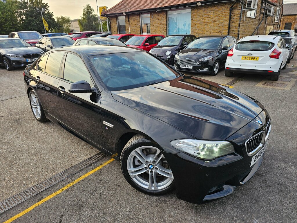 BMW 5 Series 2.0 520D M Sport Saloon Euro 6 S Black #2