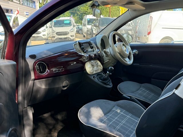 Fiat 500 1.2 Lounge Hatchback Euro 6 Ss Red #7