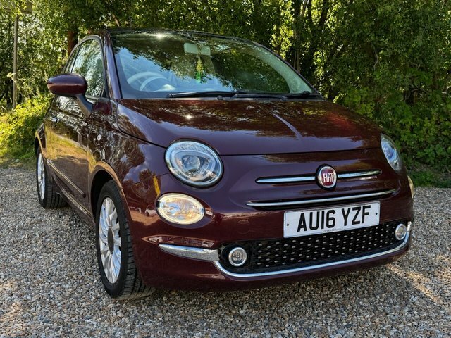 Fiat 500 1.2 Lounge Hatchback Euro 6 Ss Red #19