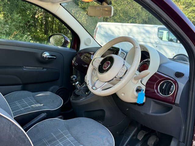 Fiat 500 1.2 Lounge Hatchback Euro 6 Ss Red #10