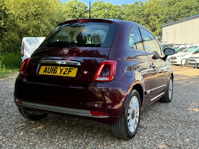 Fiat 500 Lounge Hatchback Red #5