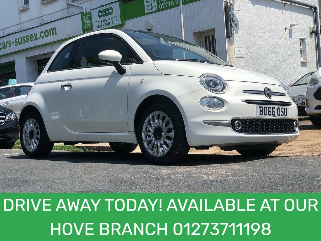 Fiat 500 Lounge White