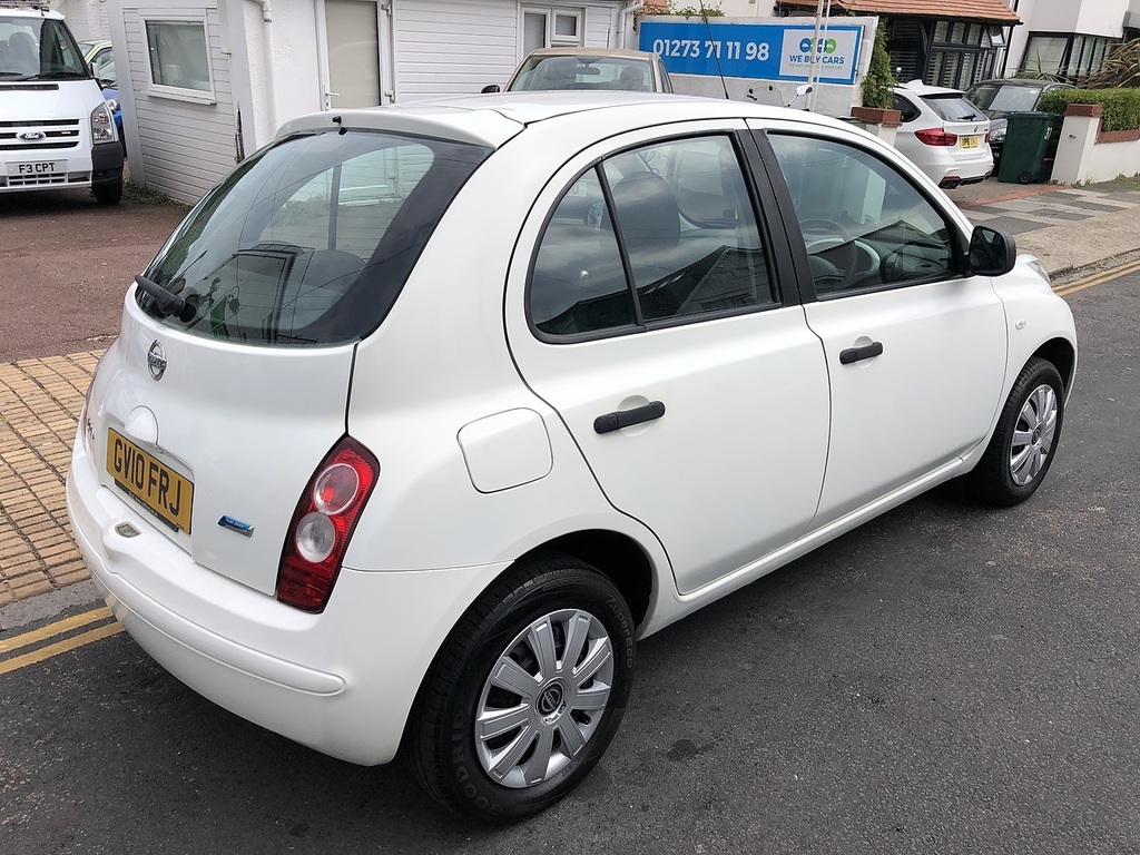 Nissan Micra Visia White #3