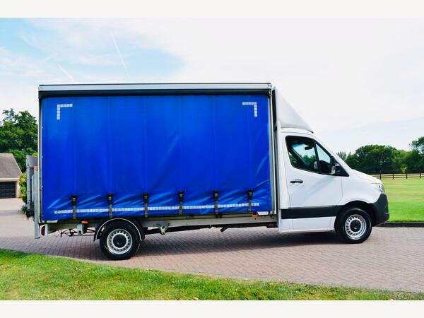 Mercedes-Benz Sprinter Curtain Side 315 Curtain Sider With 500Kg Taillift White #3