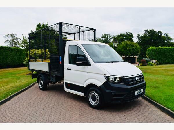 Volkswagen Crafter Tipper Cr35 Caged Tipper With A C And Toolpod White #3
