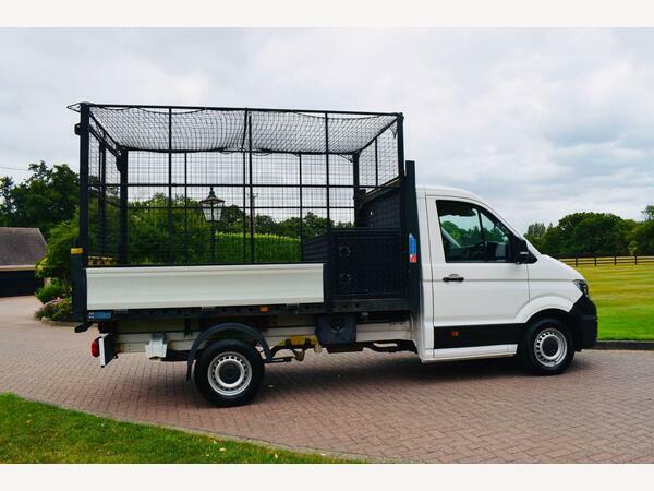 Volkswagen Crafter Tipper Cr35 Caged Tipper With A C And Toolpod White #2