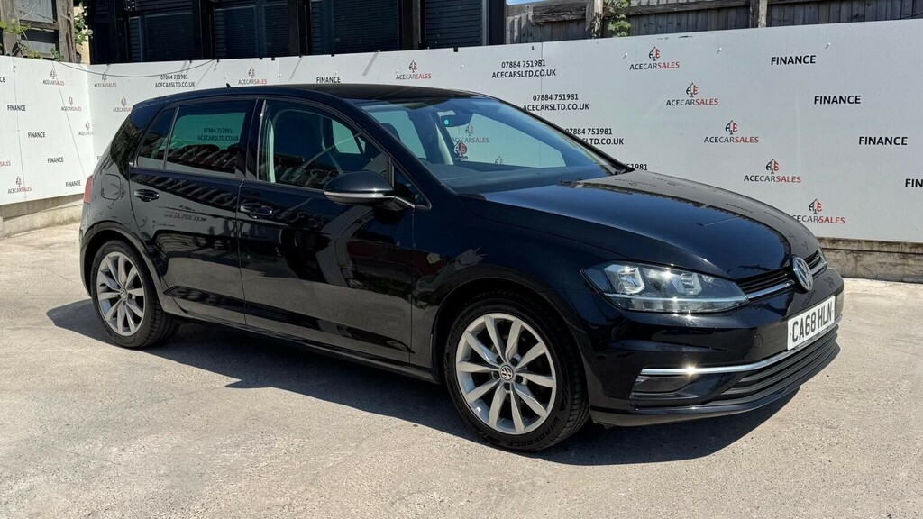 Volkswagen Golf Hatchback 1.6 Tdi Gt Dsg Euro 6 Ss 201868 CA68HLN Black #2