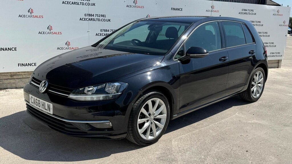 Volkswagen Golf Hatchback 1.6 Tdi Gt Dsg Euro 6 Ss 201868 CA68HLN Black #4