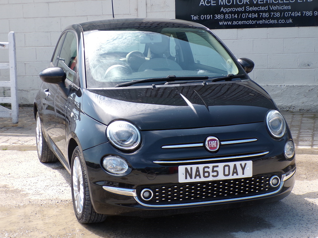 Fiat 500 Lounge Black #2